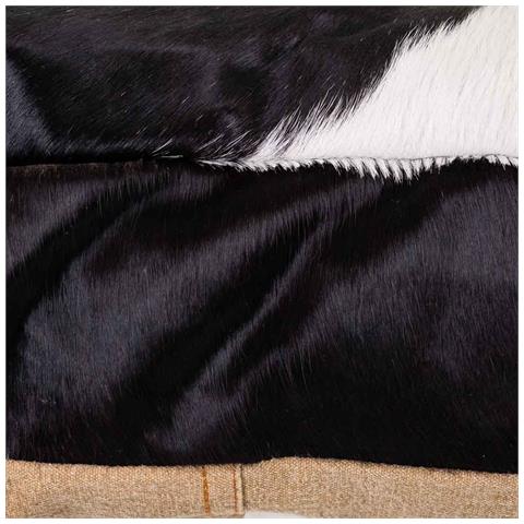 Cuscino In Pelle Bianco /nero 48x10x48h - Foto 5