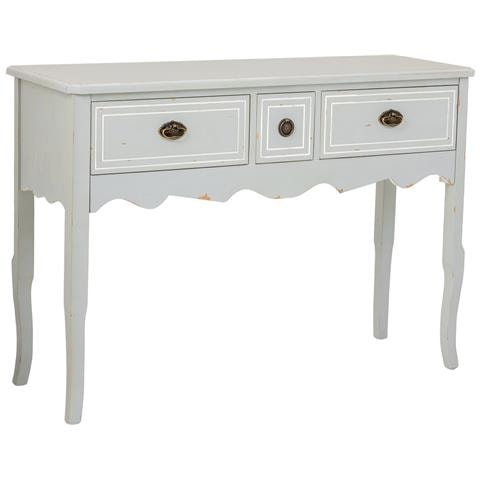 Tavolino Da Ingresso In Legno Con 3 Cassetti 120x40x82,5 - Foto 1