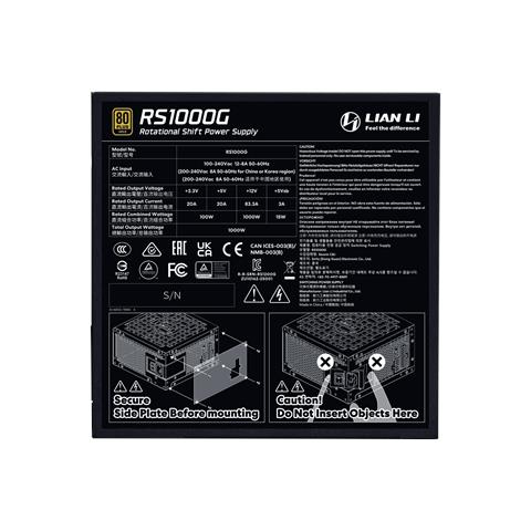RS1000G alimentatore per computer 1000 W 20+4 pin ATX ATX Nero - Foto 7