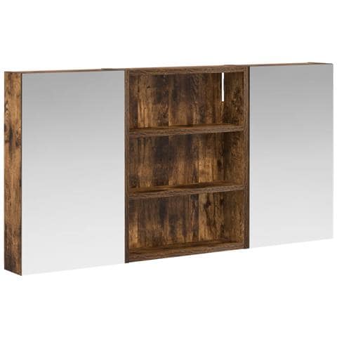 Set di Armadi da Bagno con lo scaffale 3 pcs 100 x 10,5 x 50 cm - Foto 1