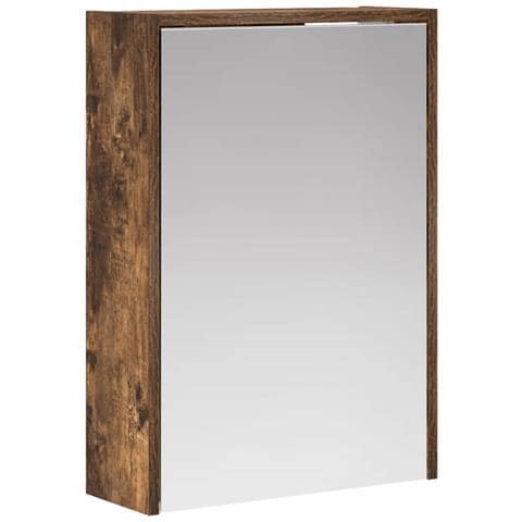 Mobiletto per specchio da bagno Rovere fumé 43 x 16 x 62.5 cm - Foto 1