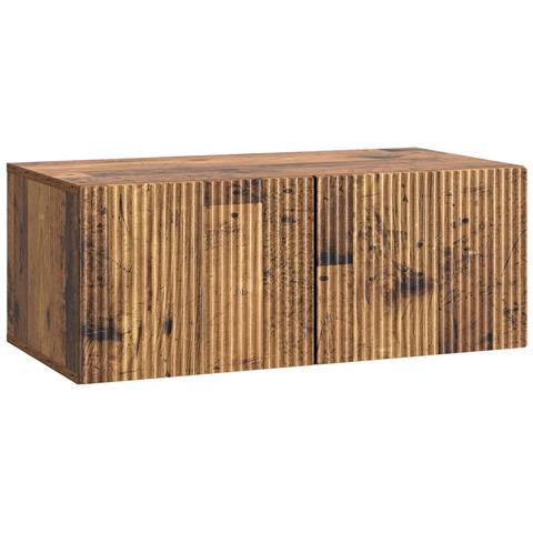 Mobile Porta TV da Muro Legno antico 78,5 x 41 x 30 cm - Foto 1