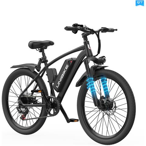 Bicicletta Elettrica Q7 26 Pollici E-bike 250W Batteria Rimovibile 36V10Ah 7 Velocità Autonomia 30-50km LCD - Foto 1
