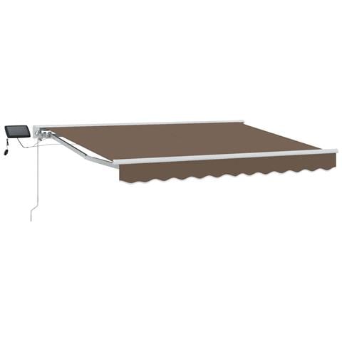 Cornice per Tenda Manuale con LED Tortora 4,5 × 3,5 m - Foto 1