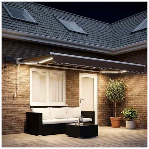 Cornice per Tenda Manuale con LED Tortora 4,5 × 3,5 m - Foto 2
