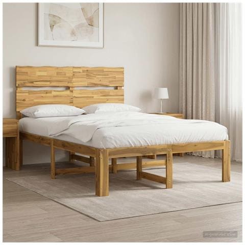 Letto matrimoniale con testiera ROSTOCK Bianco 150 x 200 cm - Foto 10