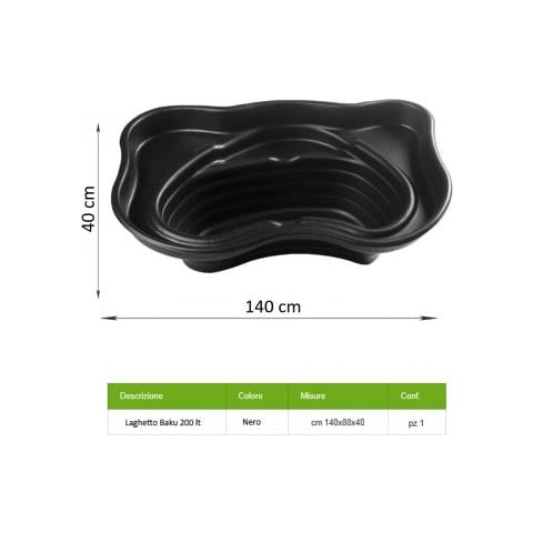 Laghetto Da Giardino Termoformato Baku Da 200 Lt - Foto 1