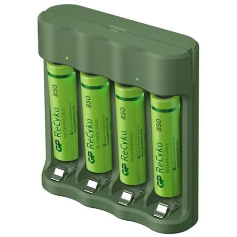 GP ReCyko B421/85 4-Port USB Ladegerät inkl. 4xAAA NiMh 850mAh - Foto 1