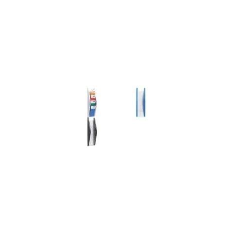 Wand-prospekthalter, 1-3 A4 Hoch, 4 Fächer, Silber Seitenteile Aus Farbigem Pp, Fächer Aus Glasklarem Ps (h6270300 - Foto 4