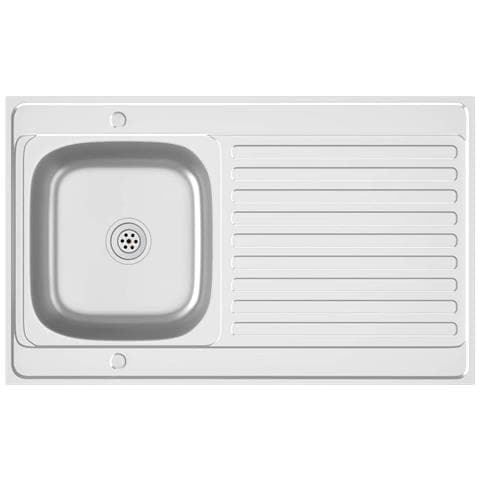 Lavello da Cucina con Scarico Argento 1000x600x155 mm Acciaio - Foto 1