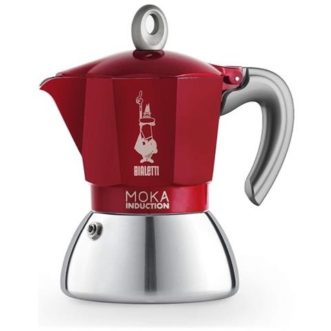 Caffettiera Moka Induction Rossa 4tz - Foto 1