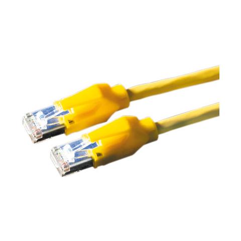 S / FTP Patch cable Cat6, Yellow, 0.5 m 0.5m Giallo cavo di rete - Foto 1