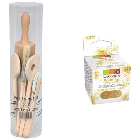 Kit Di Pasticceria Per I Bambini + Glitter Alimentare Oro - Foto 1