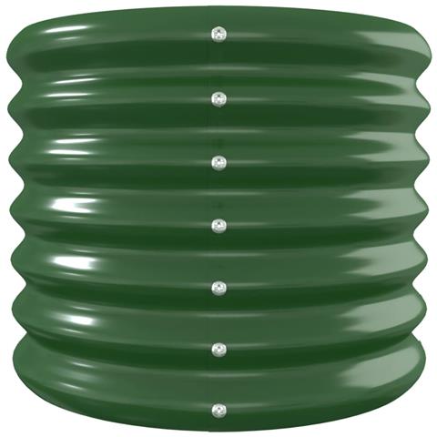 Letto Giardino Acciaio Verniciato a Polvere 224x40x36 cm Verde - Foto 2