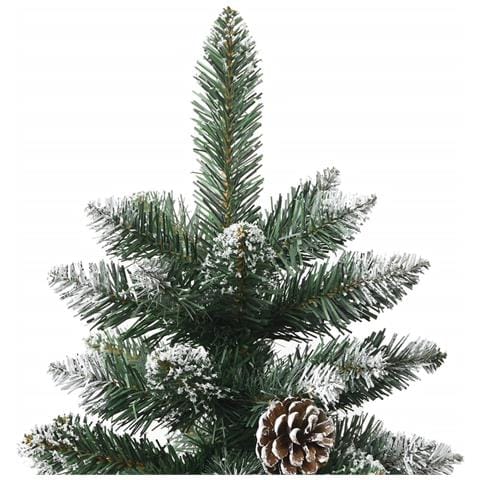 Albero Di Natale Artificiale Con Base Verde 210 Cm Pvc - Foto 2