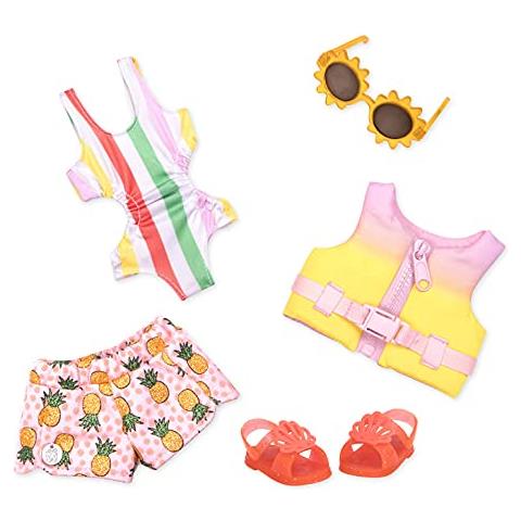 Di Battat A Luminose Come Il Sole A Costume Da Bagno Per Bambola Deluxe Da 14 Pollici A Giocattoli, Vestiti E Accessori Per Ragazze Dai 3 Anni In Su, Marrone - Foto 1