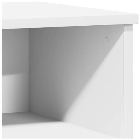 Comodino Bianco 40x35x50 Cm In Legno Multistrato - Foto 10