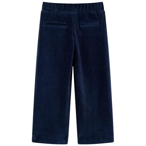 Pantaloni Da Bambino In Velluto A Coste Blu Marino 116 - Foto 2
