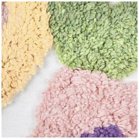 Set Di 2 Cuscini Tricornio Cotone 45 X 45 Cm Multicolore Trama Floreale - Foto 2