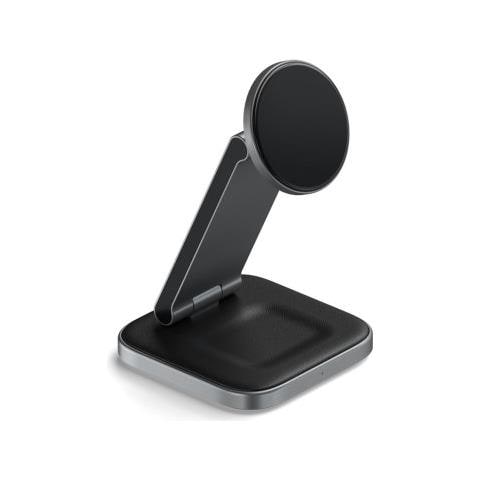 Qi2 Space Grey 15W 3-in-1 Supporto di Ricarica Wireless MagSafe Pieghevole - Foto 2