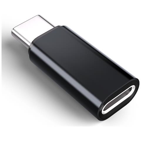 Adattatore Da Lightning (femmina) A Usb-c (maschio), Compatibile Con Iphone 15 Black - Foto 1