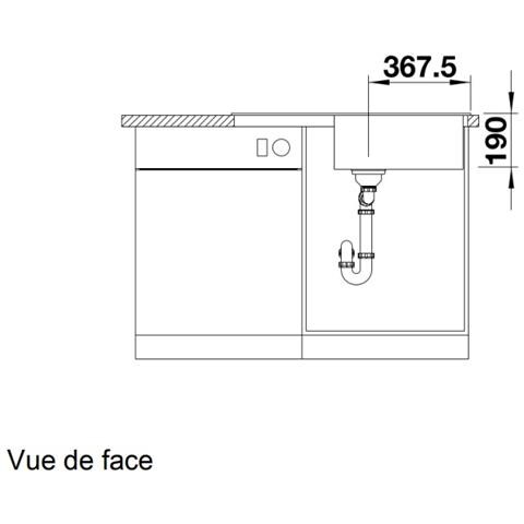 Lavello Incasso 86 Cm Silgranit Nero - 526087 - Foto 4