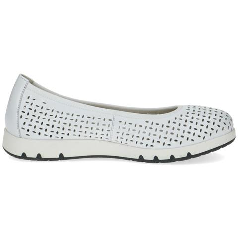 White Softnap Casual Closed Ballerinas Ballerine Pelle Scarpe Donna Bianco Eu 36, 9-22551-42-160 - Foto 3
