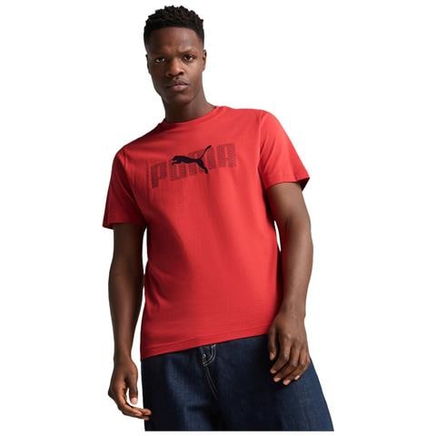 Ess Logo Lab Tee 68466715, Uomini, Rosso, S - Foto 1