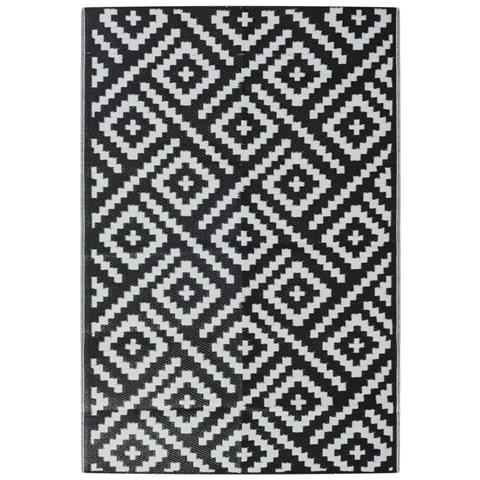 Tappeto Da Esterni Arakil Bianco E Nero 120x180 Cm In Pp - Foto 2