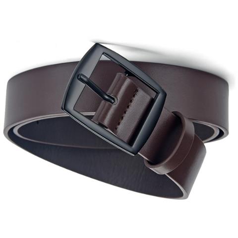 Cintura Da Uomo In Pelle Pu Con Fibbia In Metallo Brown L - Foto 2