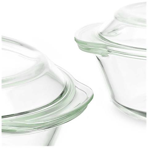 Dam Diga Set 3 Passali In Borosilicato 700 1000 1500ml 24x21x14 Cm. Colore Trasparente - Foto 3