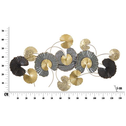 Decorazione In Metallo 3d Cerchi 7 - Multicolore - Metallo - 130,5x5x66 Cm - Foto 6