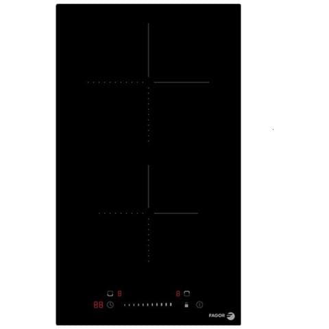 Piano Cottura In Vetroceramica Domino Da 29 Cm A 2 Fuochi, Nero - Ftv2522c - Foto 1