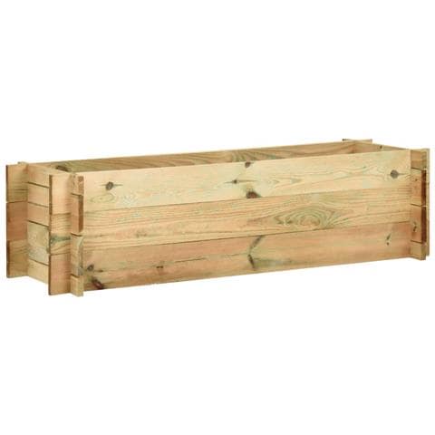 Fioriera Giardino Letto Vegetale In Legno Impregnato 120 Cm - Foto 2