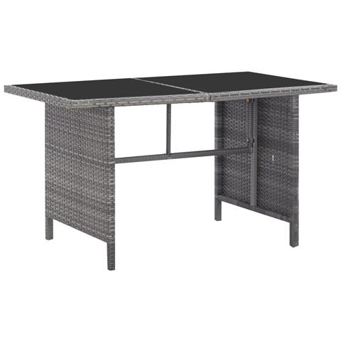 Lusso Casadino -  Set Divani Da Giardino 6 Pz Con Cuscini In Polyrattan Grigio - Foto 8