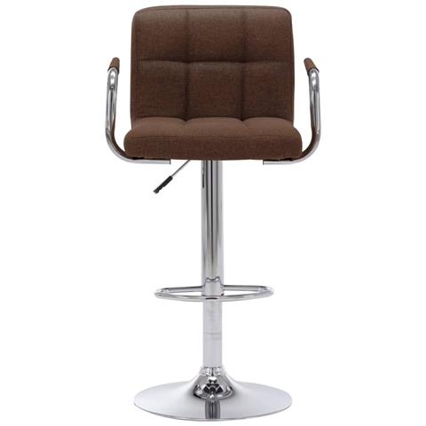 Sedia Da Bar Marrone In Tessuto - Foto 1
