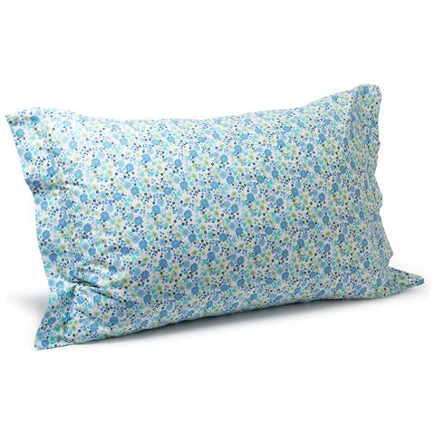 Coppia Federe Provenza In Cotone Colore Blu Misura Standard - Foto 2
