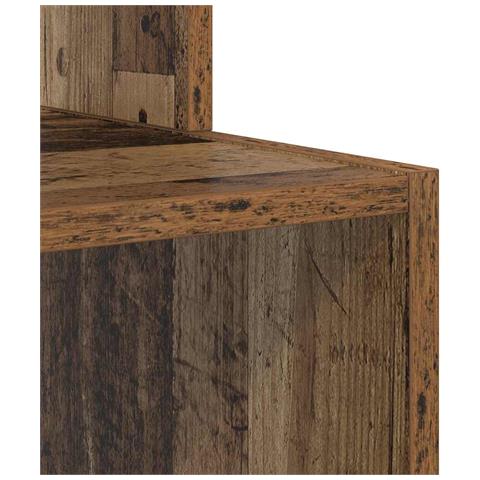 Scrivania Marrone per Computer Legno Vecchio Legno Ingegnerizzato - Foto 9