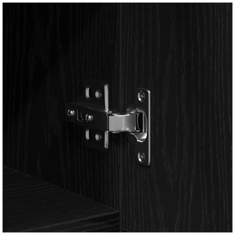 Mobile contenitore Nero Rovere 100x36x60 cm in legno ingegnerizzato - Foto 9