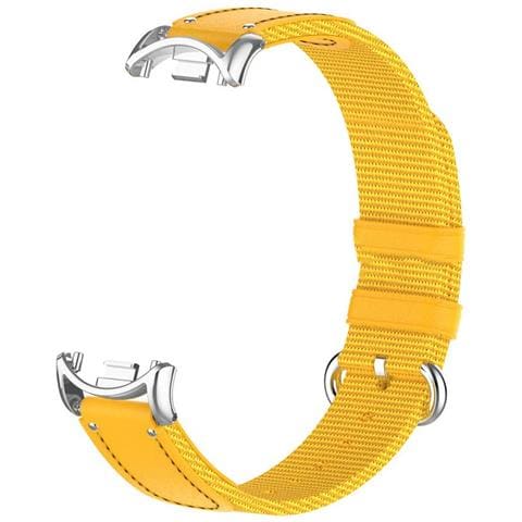 Cinturino Giallo In Nylon E Tela Compatibile Con Xiaomi Mi Band 10/9/8 - Foto 1
