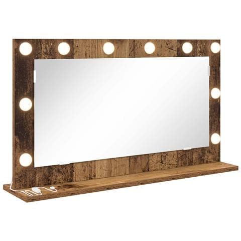 Specchio da Vanità con specchio Legno vecchio 80 x 45 x 18 cm - Foto 1