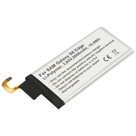 Batteria Li-polimero 2600mah Per Smartphone Compatibile Samsung Galaxy S6 Edge 3,85 V - Foto 1
