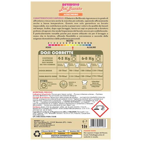 Detersivo Belbucato Agrumoso 1ltx6pz - Foto 2