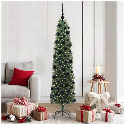 Albero di Natale artificiale con 300 LED Verde 180 cm - Foto 2