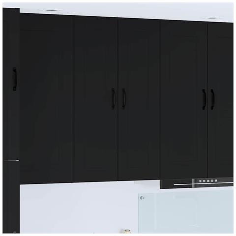 Pensile cucina Nero 30 x 31 x 100 cm Legno multistrato - Foto 2