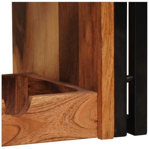 Portabottiglie 100 x 45 x 33 cm Legno di Acacia Massello - Foto 9