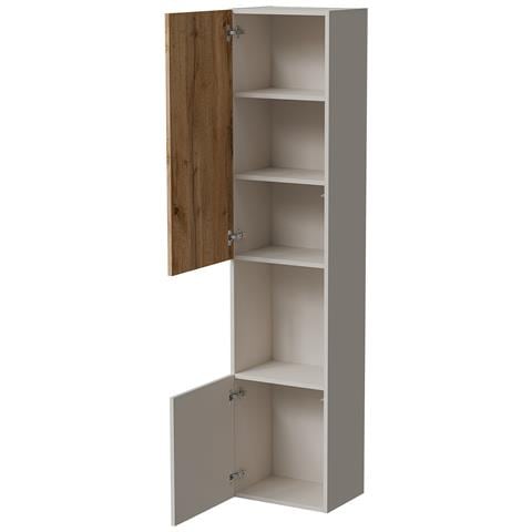 Mobile Espositore Botte - Vetrina 4 Ripiani, 39.9x29.8x180h Cm Beige - Foto 2