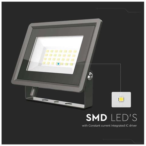 Faro LED SMD 20W F-Series, Driver IC Integrato Colore Nero 6400K IP65, colore Nero - Foto 2