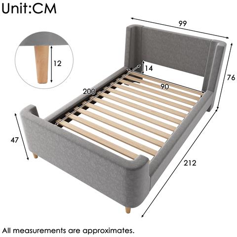 Letto Per Bambini In Velluto Grigio Con Design Spaziale E Slitta - Foto 3