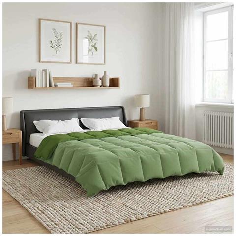 Piumone Completo Annuale Verde 240 x 260 cm Microfibra - Foto 2